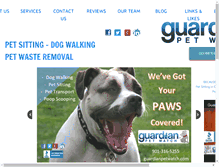 Tablet Screenshot of guardianpetwatch.com